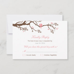 Carte RSVP Sweet Little Inséparables