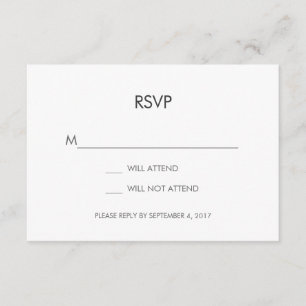 Carte RSVP Tangram Coeur Mariage