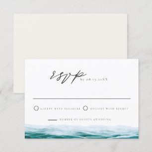 Carte RSVP Tropical Big Sur California Ocean Beach