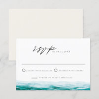 Carte RSVP Tropical Cabo Mexico Ocean Beach