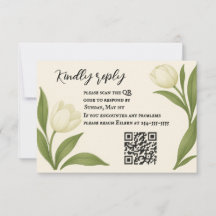 Carte RSVP Tulip Sonata QR Code