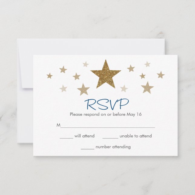 Carte RSVP Twinkle Little Star (Devant)