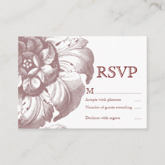 Carte RSVP vintage