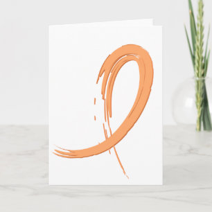 Carte Ruban A4 pour la pêche du cancer utérin