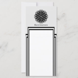 Carte Ruban de fleurs noires par Kenneth Yoncich