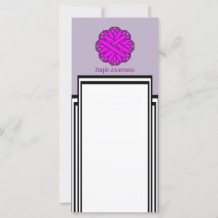 Carte Ruban de fleurs violettes par Kenneth Yoncich