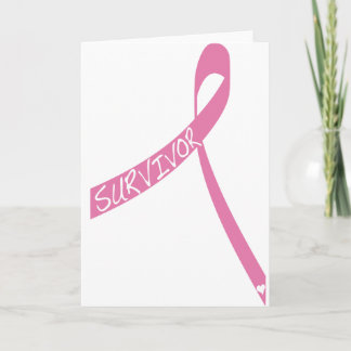 Carte ruban de survie au cancer du sein