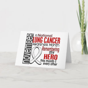 Carte Ruban du mois de sensibilisation au cancer du poum