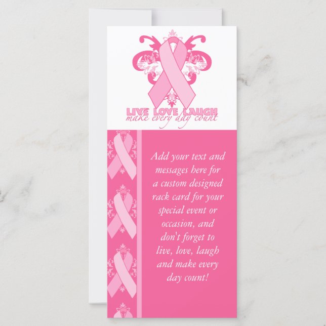 Carte Rubans roses tous les jours (Devant)