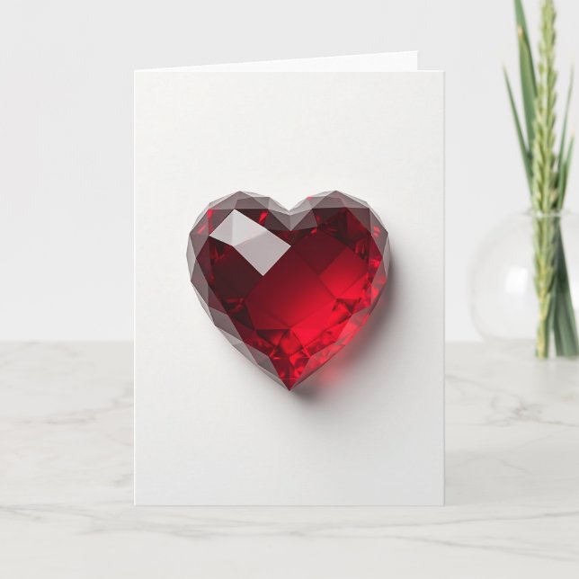 Carte Ruby Heart Love Card (Devant)