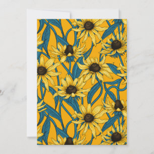 Carte Rudbekia jaune