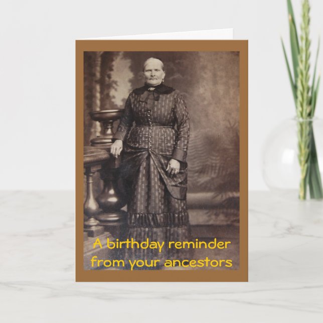 Carte Rude Vintage amusant Joyeux anniversaire (Devant)