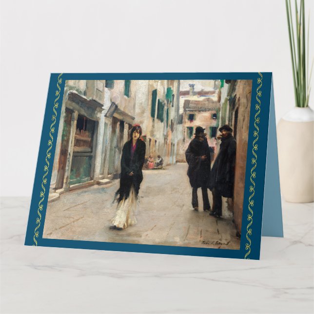 Carte Rue à Venise par John Sargent (Devant)