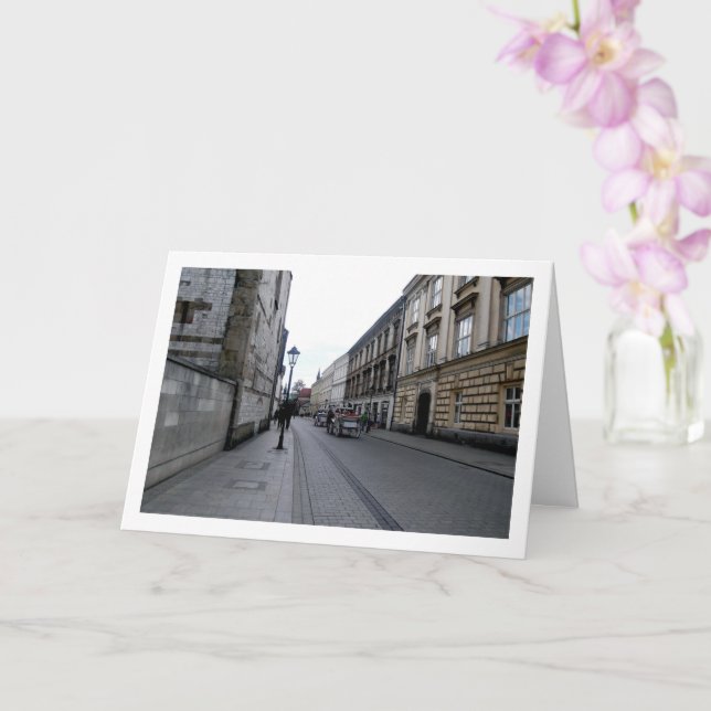 Carte Rue de Cracovie, Pologne (Orchidée)