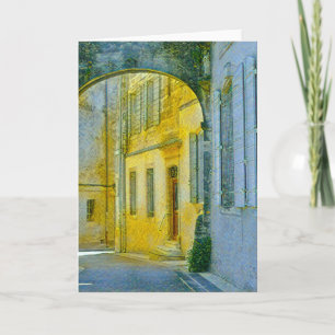 Carte Rue Provence avec arcade avec effets numériques