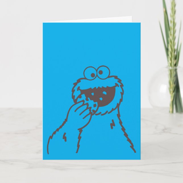 Carte Rue Sésame | Cookies Monster Bright (Devant)