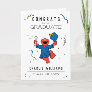 Carte Rue Sésame   Elmo Preschool Graduate