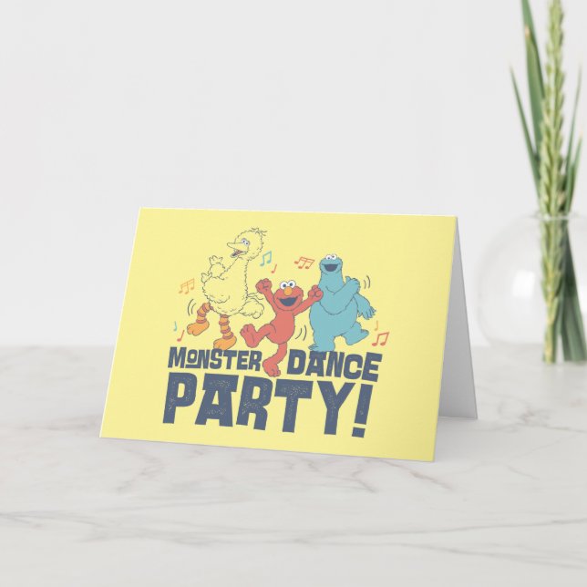 Carte Rue Sésame | Monster Dance Party (Devant)