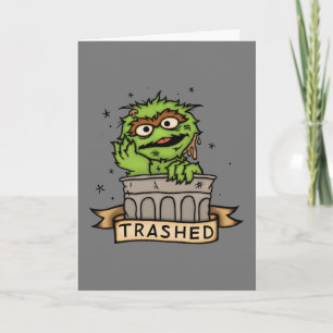 Carte Rue Sésame   Oscar the Grouch Trashed