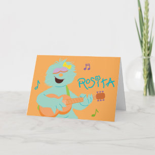 Carte Rue Sésame   Rosita Jouer de la guitare