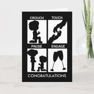 Carte Rugby À Thème Félicitations Fiançailles gay