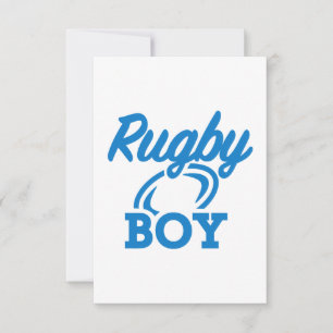 Carte Rugby boy