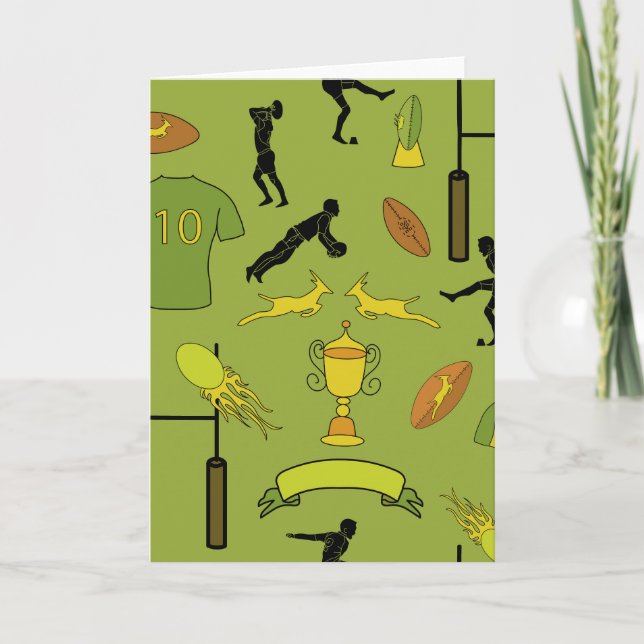 Carte Rugby game are on (Devant)