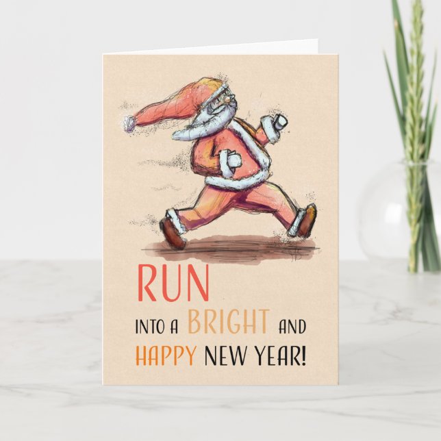 Carte Run into a new year! (Devant)