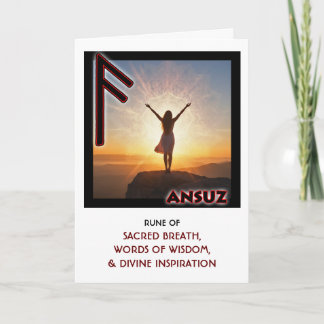 Carte Rune Ansuz - Inspiration Divine
