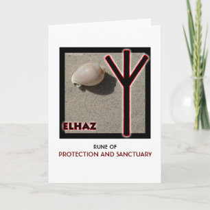 Carte Rune Elhaz - Protection & Sanctuaire - Shell
