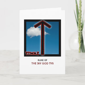 Carte Rune Tiwaz - Sky God Tyr - Justice