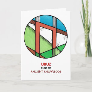 Carte Rune Uruz - Connaissances anciennes - Art Nouveau
