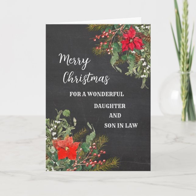 Carte Russe Fille & Fils en droit Joyeux Noël (Devant)