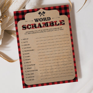 Carte Russe Lumberjack Buffalo Plaid Jeu Mot Début