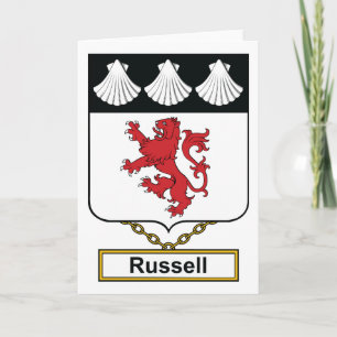 Carte Russell Family Crest