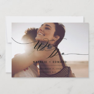 Carte Rust et script nous faisons photo élégante enregis