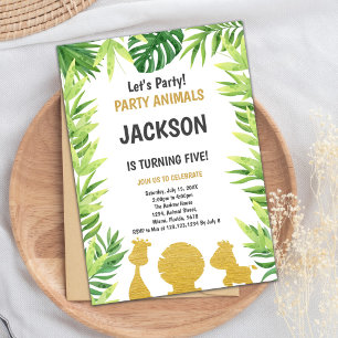 Carte Rustic Forest Party