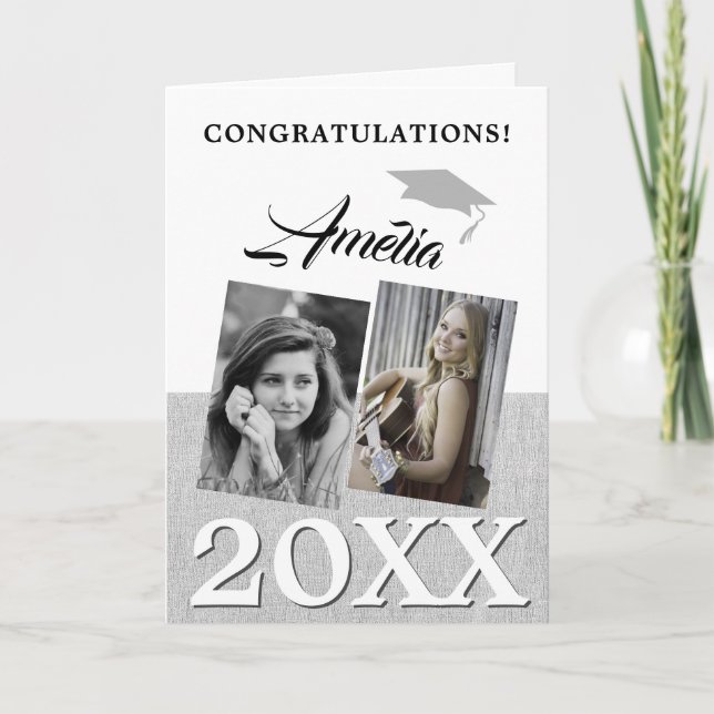 Carte Rustic Graduate 2 - Diplôme photo (Devant)