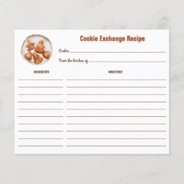 Carte Rustic Recette Exchange Cookie