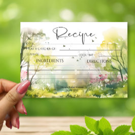 Carte Rustic Woodland Spring Recette