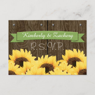 CARTE RUSTIQUE VERTE RUSTIQUE RSVP
