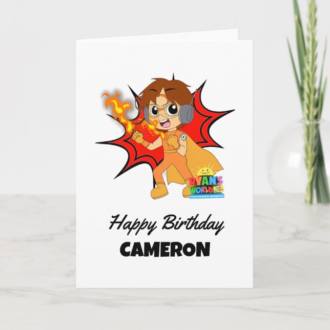 Carte Ryan's World Birthday (Devant)