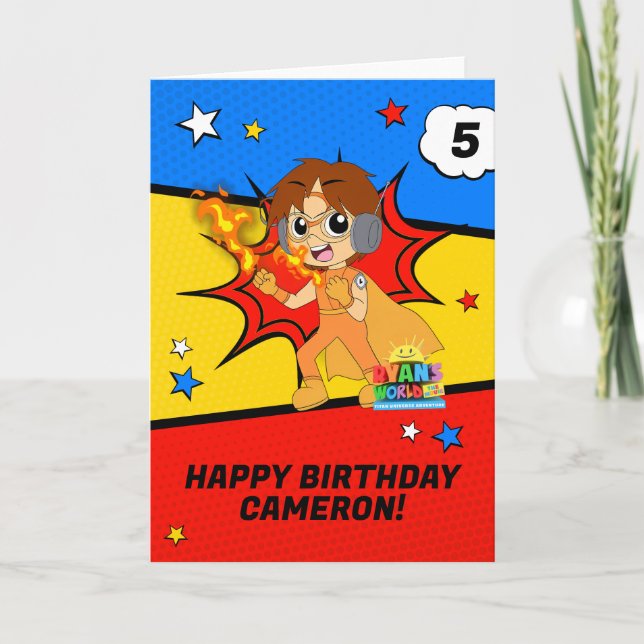 Carte Ryan's World Birthday (Devant)