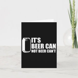 Carte Sa bière peut ne pas bière ne peut pas