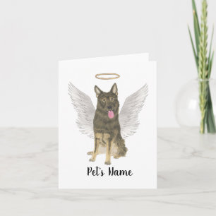 Carte Sable Allemand Berger Sympathy Memorial