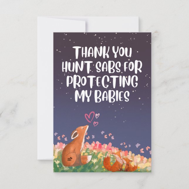 CARTE SABS DE CHASSE <3 (Devant)