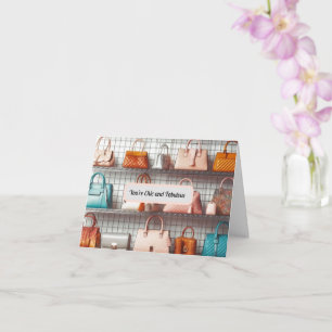 Carte Sac à main chic et fabuleux salutation