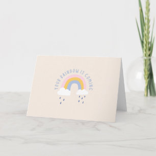 Carte Sac Cadeau Votre Arc-en-Ciel Arrive