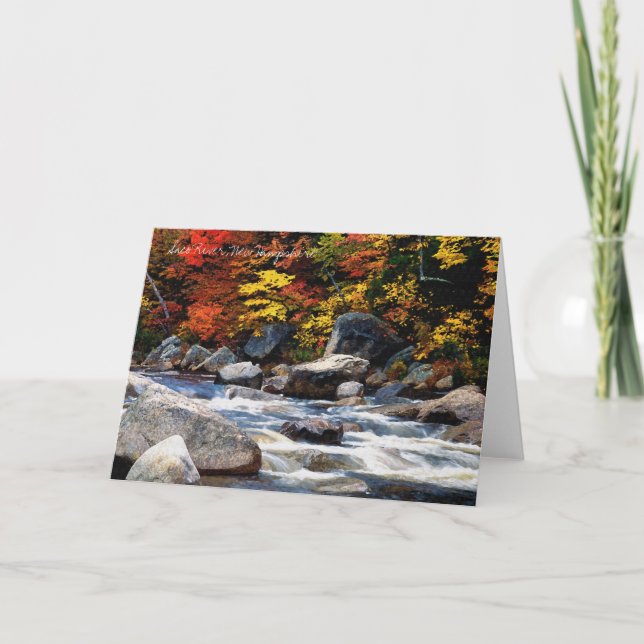 Carte Saco River, New Hampshire Note ou Greeting Card (Devant)