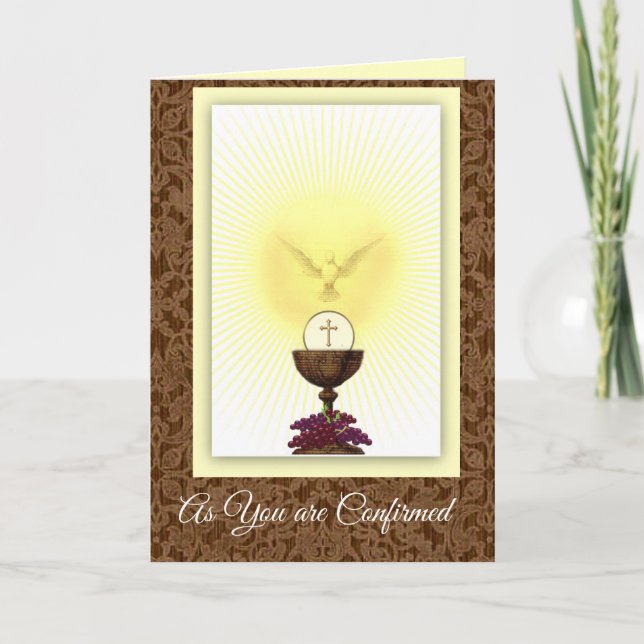 Carte Sacrament de confirmation de Holy Spirit Prayer (Devant)